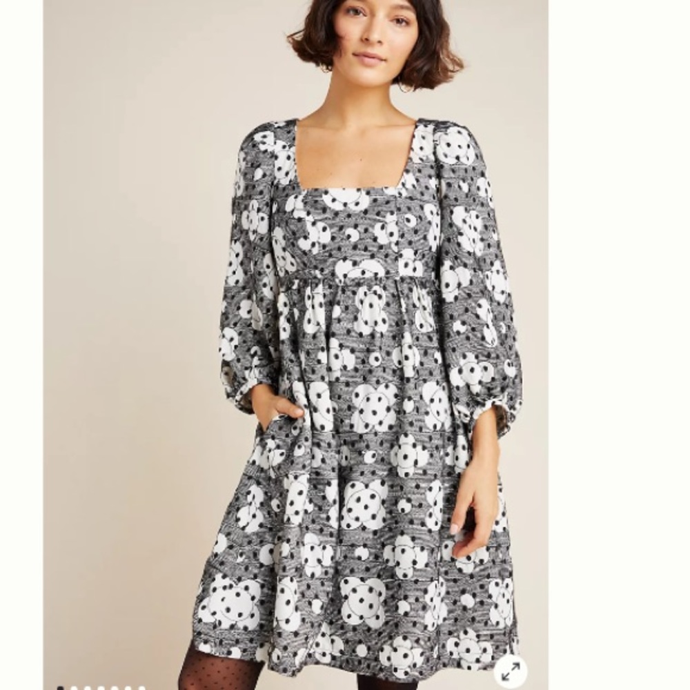 ANTHROPOLOGIE LONG SLEEVE BABYDOLL DRESS